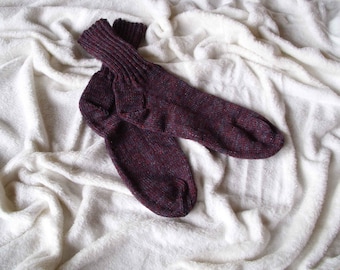 Socken Gr. 38/39   Handgestrickte Socken    Socks    Einfarbige Socken    Unisocken