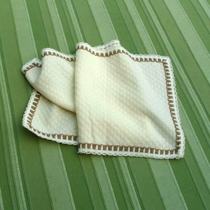 Small woven table runner doily vintage #1291333514 image 1