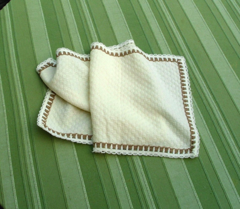 Small woven table runner doily vintage #1291333514 image 1