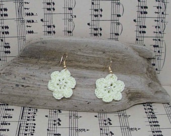 Crochet earrings Crochet earrings Crochet flower