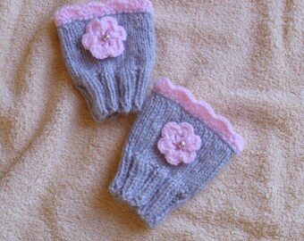 Pulswärmer für Babys    Armstulpen   Handgestrickte Stulpen  Handwärmer  Handschuhe  Fäustlinge