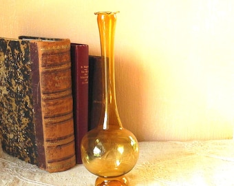Mouth-blown filigree glass vase, glass art from Lauscha #4307100768