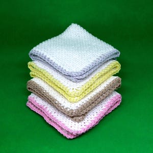 Toallita de algodón tejida a mano, toallita para bebé, toalla de mano pequeña, paño de jabón, paño de cocina #1146106495