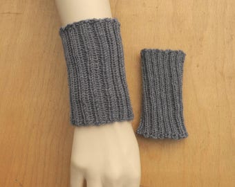 Hand-knitted short wrist warmers, hand warmers, arm warmers #4574060092