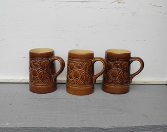 3 beer mugs wine mugs vases Made in GDR