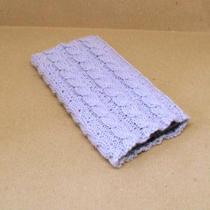 Gestrickte  Handyhülle mit Zopfmuster  Smartphone Hülle  Handytasche  #1057058995