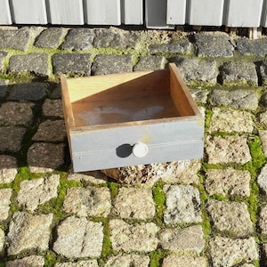 Alte Schublade aus Holz zum Aufarbeiten  Holzkiste   Aufbewahrung aus Holz  #1713099607
