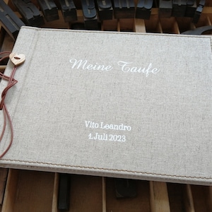 Baptism album & guest book, personalized, baptism gift, photo album baptism, guest book baptism