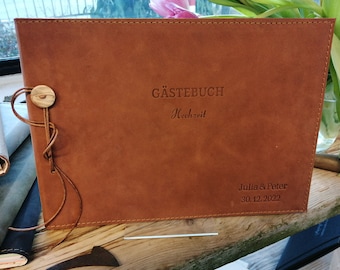 Gästebuch-Album zur Hochzeit Bourbon, Gästebuch, Hochzeitsalbum individuell handgemacht !