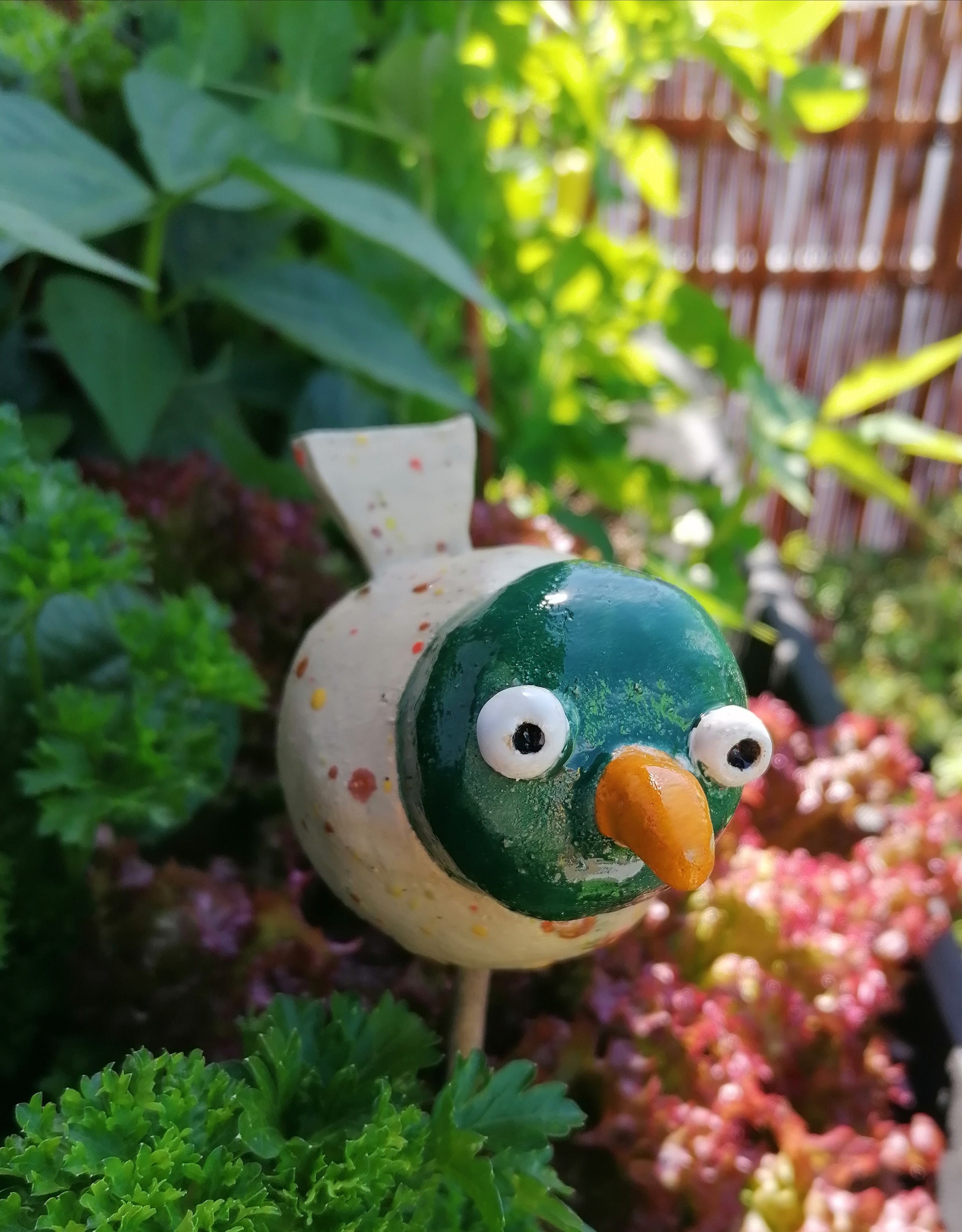 Cerámica jardín jardín cerámica objeto decorativo hecho a mano | Etsy