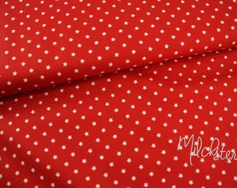 Cotton stars red white Hilco Hilde star country house patchwork fabric combination fabric children's fabric woven fabric fabric