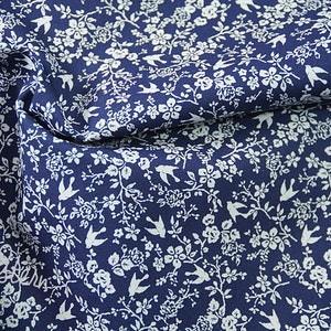 Cotton HILCO Florencia navy blue, organic cotton image 3