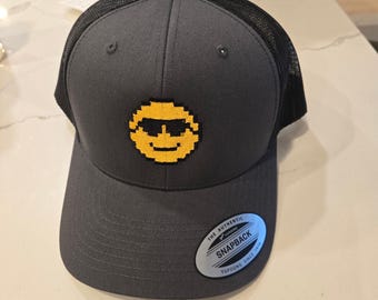 Minesweeper Win Smile Embroidered Trucker Cap