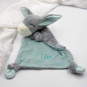 Cuddly blanket &quot;Donkey Elli&quot; cuddly blanket customizable color selection Ökotex