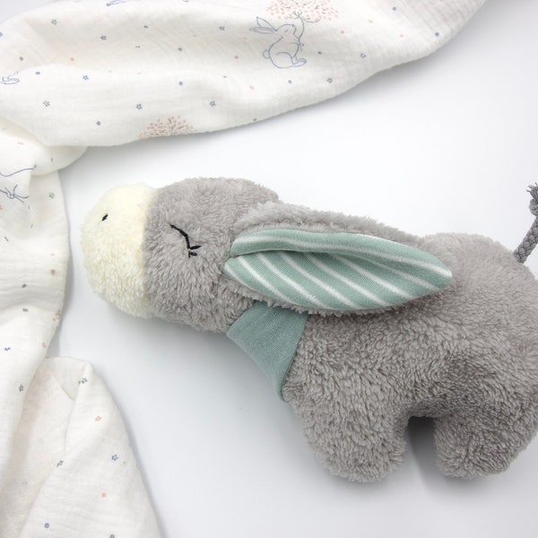 Doudou Âne "Elli" en 3 tailles, couleur personnalisable au choix