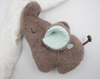 Comforting elephant “Taps” cuddly toy in 3 sizes, customizable color of your choice