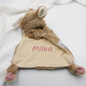 "Rosi the Fawn" cuddly toy, personalized comforter, choice of colors, Oeko-Tex certified