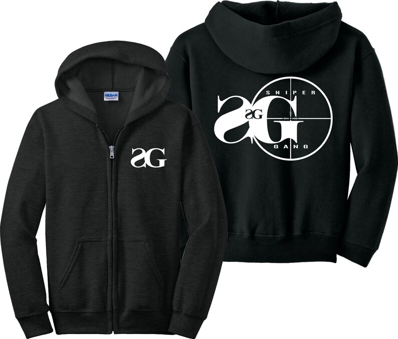 Sniper Gang Zip Up Hoodie Kodak Black 21 Savage Music Zipper Sweatshirt Sniper Gang Zip Up Hoodie Kodak Black 21 Savage Music Zipper Sweatshirt