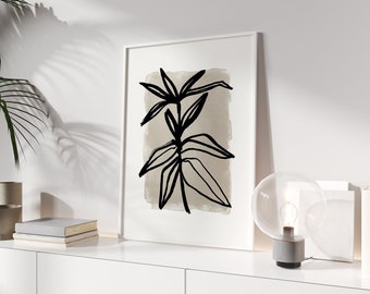 Poster "Abstract Plant" | Druck, Kunstdruck, Digitaldruck, Poster Wohnzimmer, Wohnzimmerdeko