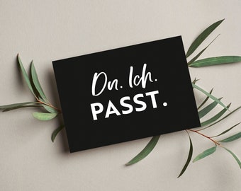 Postkarte "Du, ich, passt" | Grußkarte, Liebe, Postkarte, Hochzeit, Liebeserklärung, Hochzeitstag, Valentinstag