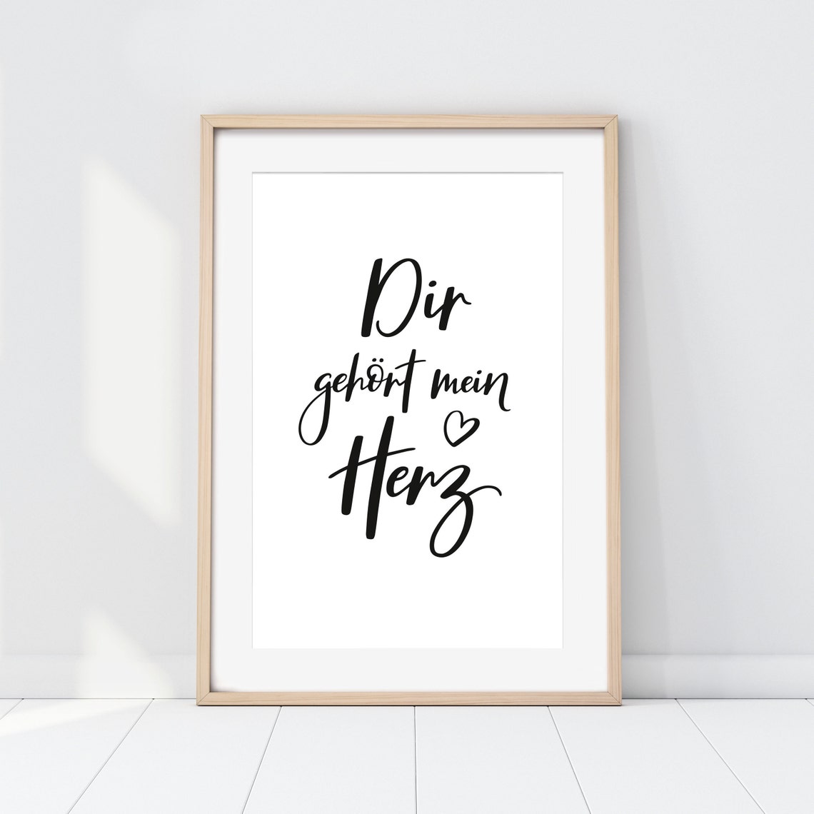 Poster dir Gehört Mein Herz Print Digitaldruck Etsy