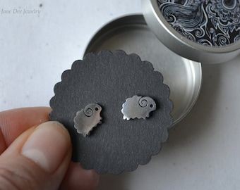 Stainless steel ear studs sheep little sheep