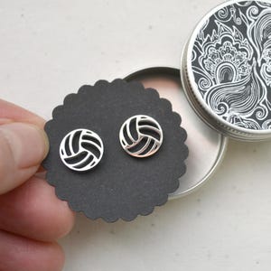 Ohrstecker Volleyball, Volleybälle Edelstahl