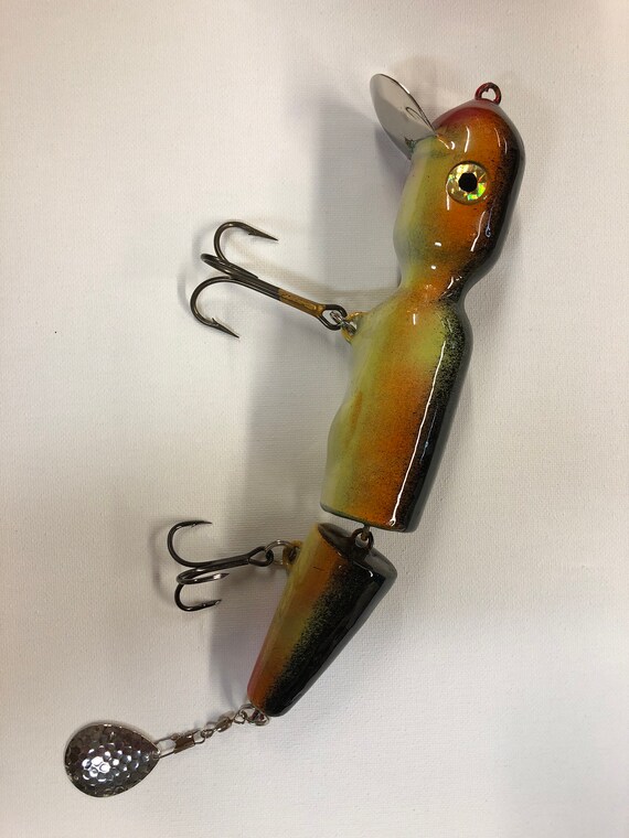 custom made vintage silverware fishing lures Johnson's Silver Minnow Spoon Lure Vintage Other G.W's ice fishing