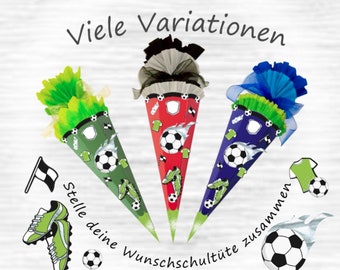 Bastelset Schultüte Fußball Fußballschuhe