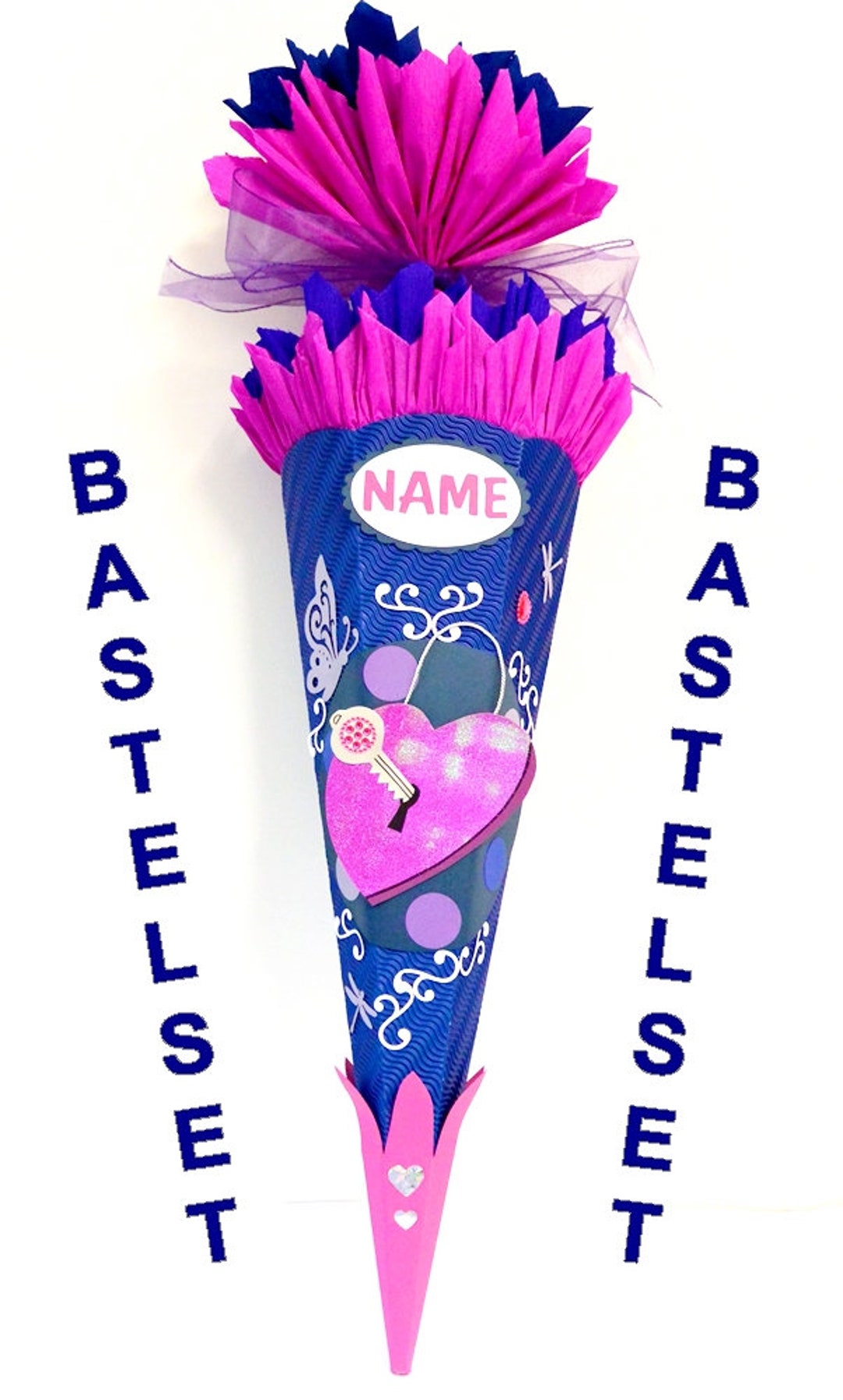 Schultüte Zuckertüte Prinzessin Märchen Fee Rapunzel Schloss LED XL XXL Unikat 125 cm XL27