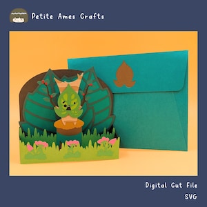 Ouah ! Vous m'avez trouvé ! | TotK | BotW | Modèle SVG de carte pop-up Korok DIY | Fichier numérique découpé | Cricut