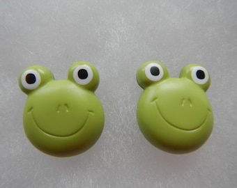 Bouton enfant "Grenouille", 2 pièces