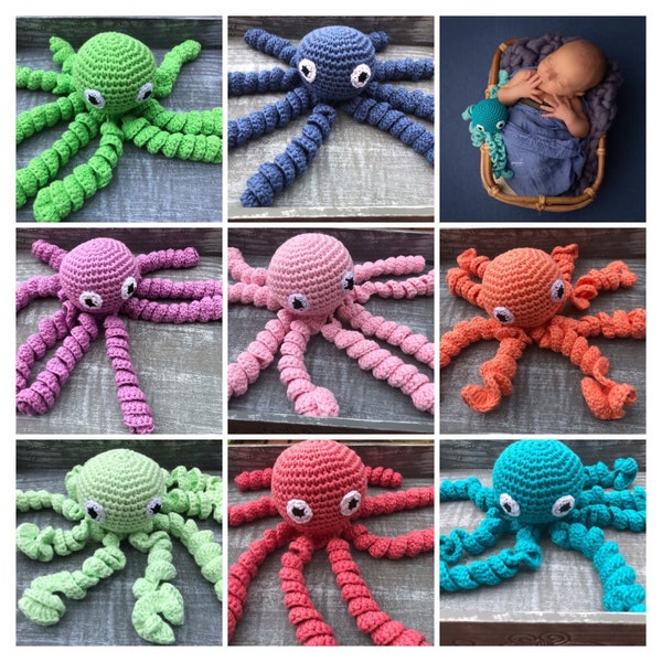 Pulpo, pulpo, tejido a crochet, para bebes, prematuros, para todos