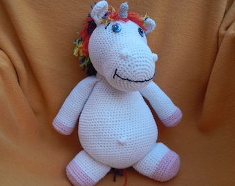 Licorne, crochetée, unique