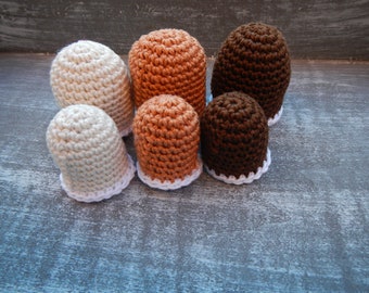 Chocolate kisses, 3 or 6, 2 sizes