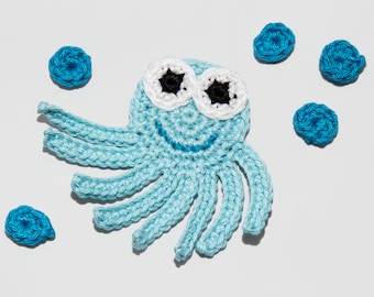 Crochet application Octopus, octopus, with 5 air bubbles