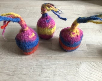 Egg warmer, made of felt, colorful and unique