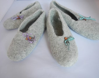 Felt shoes "Heartbeat"