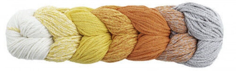 Wolly Hugs Rope Plait 250g 185 gelb/orange/grau