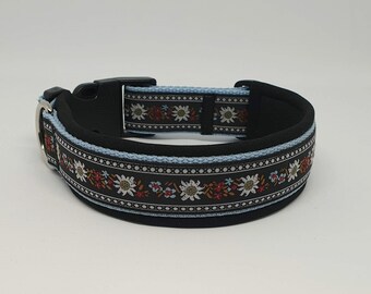 Hundehalsband Neopren Edelweiss