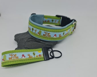 Hundehalsband Gr.M 36-40cm+Schlüsselanhänger