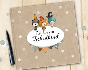 Schulkind Album, Einschulung Buch Geschenk, Geschenk Schulanfang, Geschenk zum Schulstart, Schulkind Buch