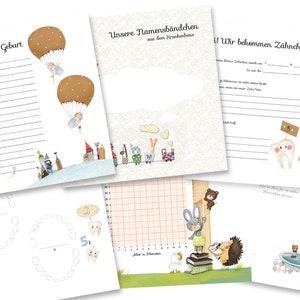 Zwillinge Babyalbum, Zwillingsalbum, Geschenk Zwillinge, Babytagebuch, Babybuch Zwillinge, Geschenke zur Geburt Bild 5