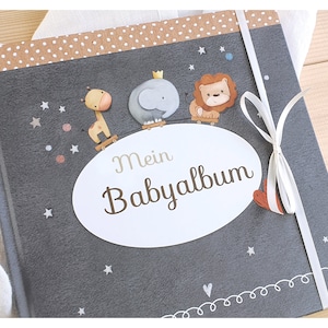 Babyalbum, Babytagebuch, Baby Geschenk Geburt, Geschenke Babyparty, Baby shower, Geschenke zur Geburt, Mein erstes Jahr Bild 1