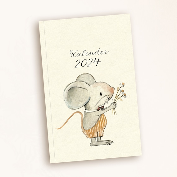 Taschenkalender 2024, Terminplaner 2024, Kalender 2024