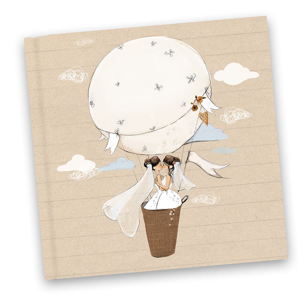 Guest Book Rainbow Marriage Women Rainbow Wedding Guest Book Etsy