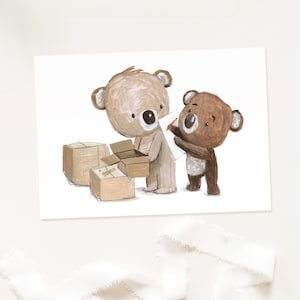 Karte zum Umzug, Einweihungskarte, Gute Reise, Auswandern Karte, Umzug Geschenk, Auswandern Geschenk, Glückwunschkarte Umzug