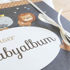 Zwillinge Babyalbum, Zwillingsalbum, Geschenk Zwillinge, Babytagebuch, Babybuch Zwillinge, Geschenke zur Geburt Bild 2