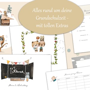 Schulkind Album, Einschulung Buch Geschenk, Geschenk Schulanfang, Geschenk zum Schulstart, Schulkind Buch Bild 2