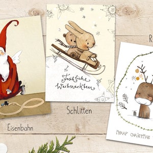 30 Weihnachtskarten Motivwahl, Weihnachtskarten Set, Karten zu Weihnachten, Kartenset Weihnachten, DIN A6, ca. 0,34 mm bis 0,46 mm dick Bild 7